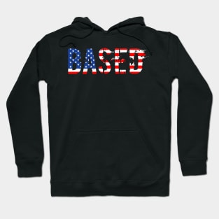 Based Meme American Flag for Men & Women Hoodie